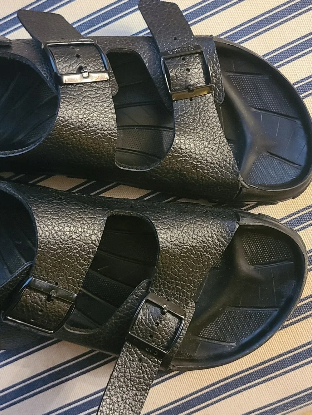 Birki's by Birkenstock Aruba Water Sandals Black Resortwear Sz W-11-11.5 M-9-9.5